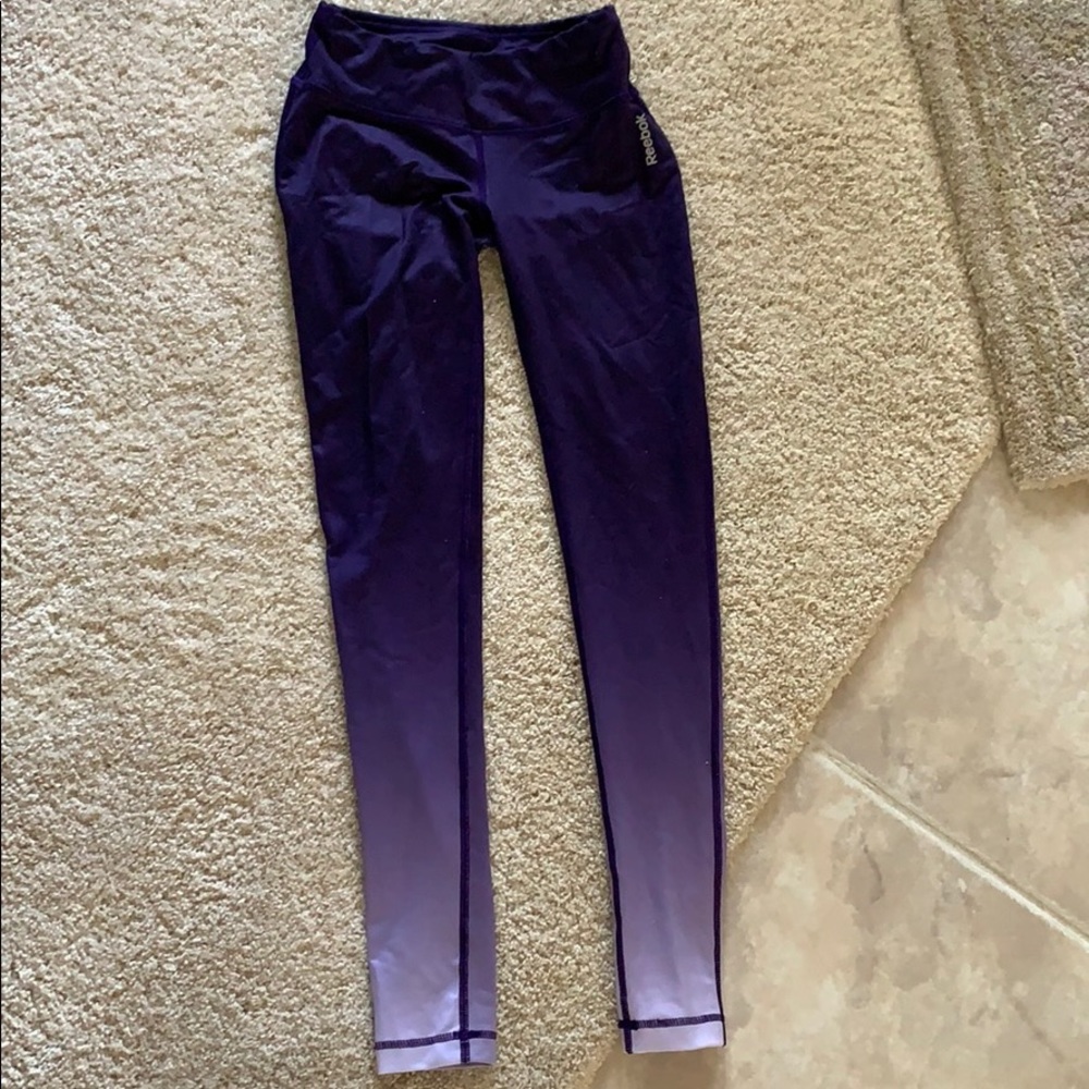 Purple ombré Reebok leggings